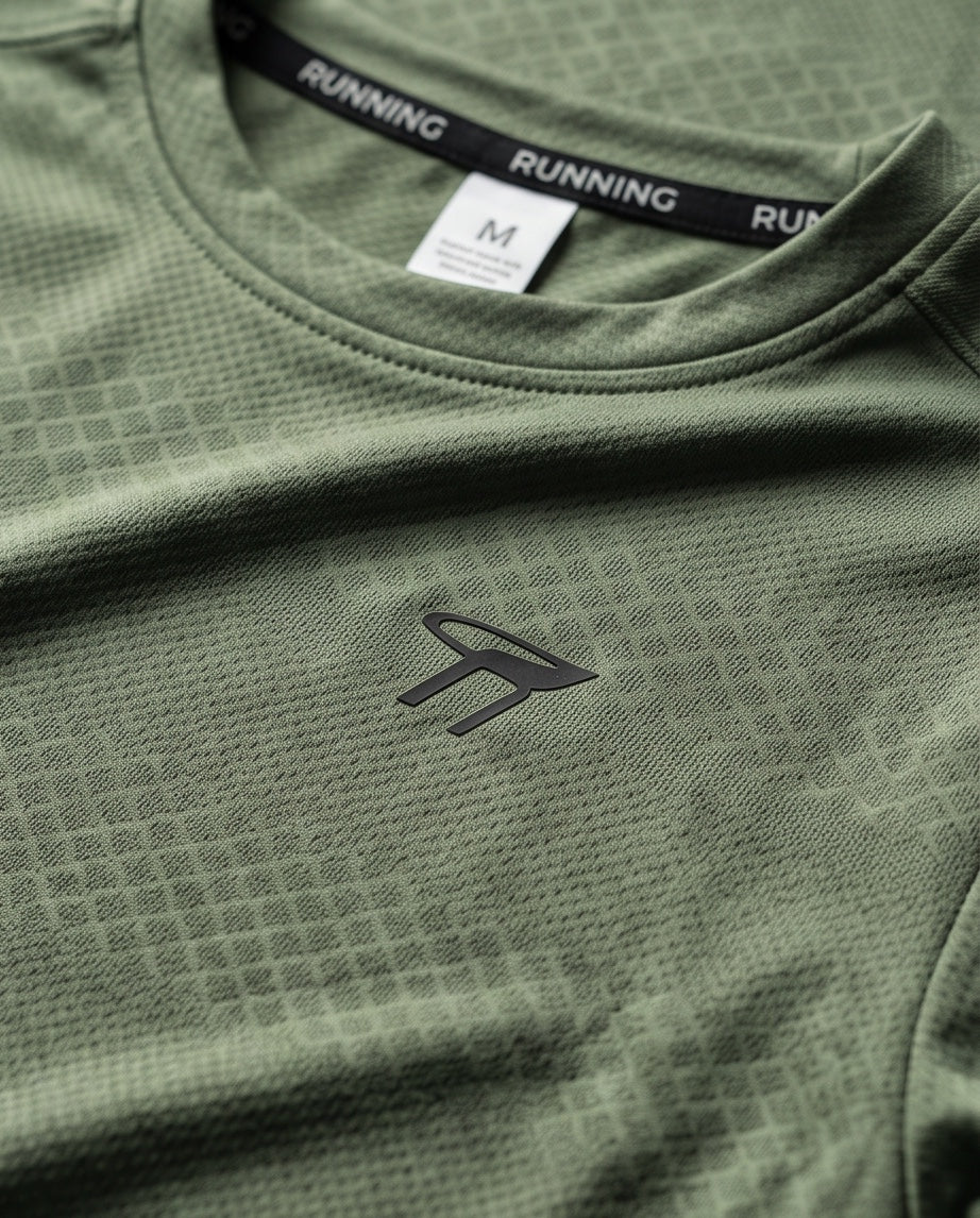 Racing Green fabric and logo detail